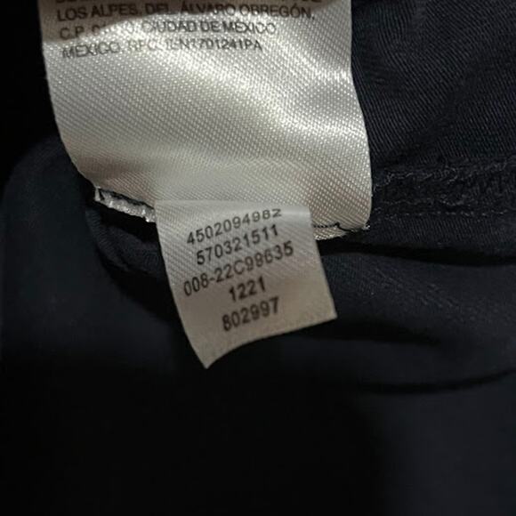 Chico's Shirt Tiered Ruffle Sleeve Navy Size 4 / XXL - Picture 5 of 6